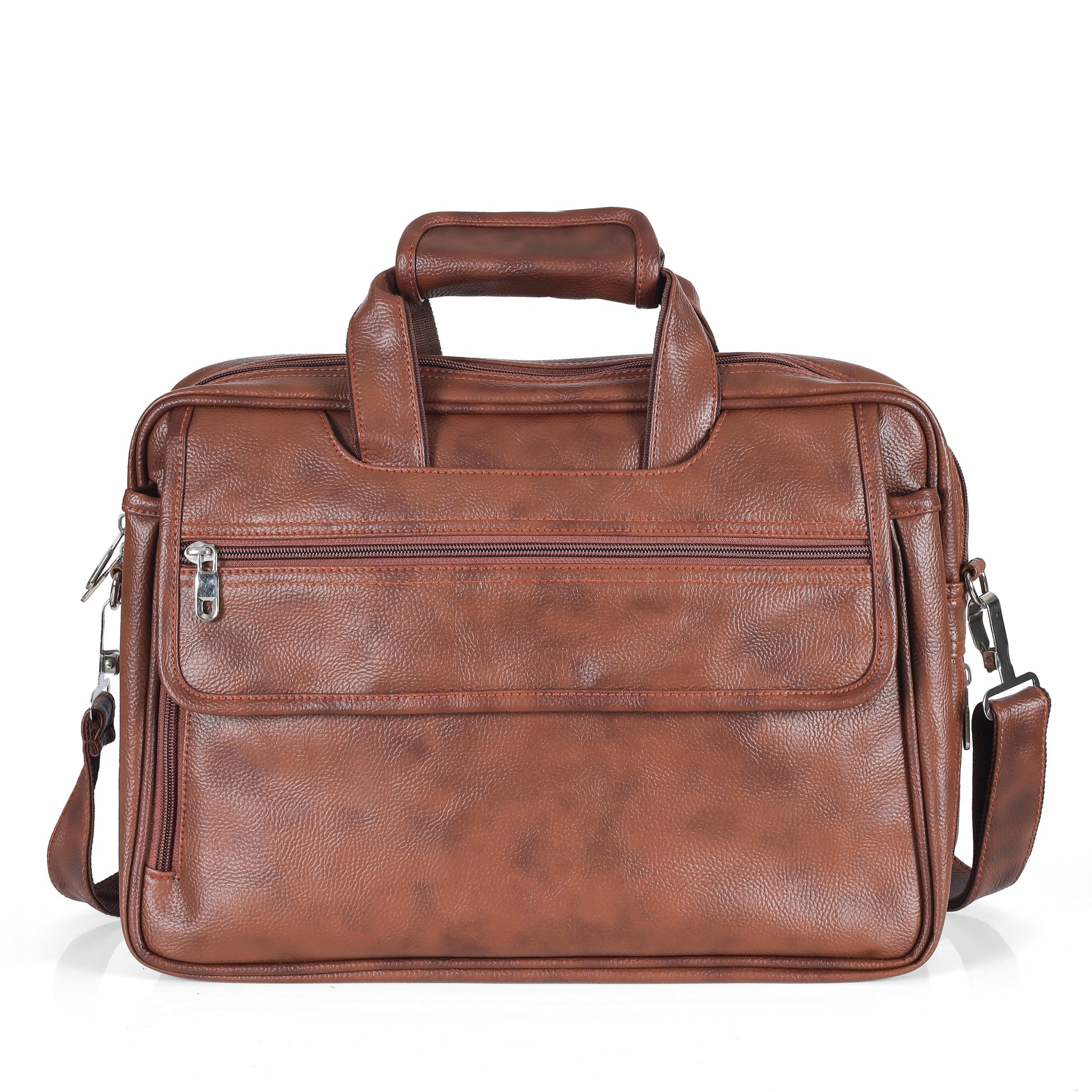 Classic Tan leather executive briefcase