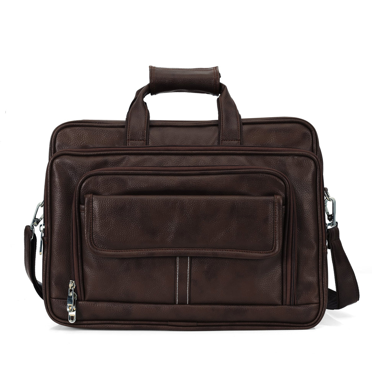Dark Coffee Brown leather executive briefcase