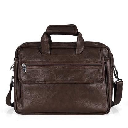 Chocolate Brown leather executive briefcase