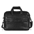 Midnight Black leather executive briefcase