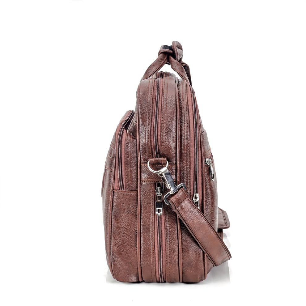 Vintage Tan Brown messenger bag