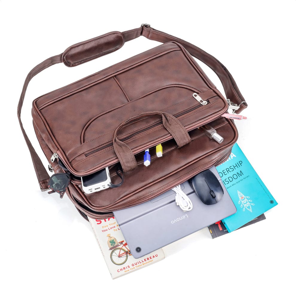 Vintage Tan Brown messenger bag