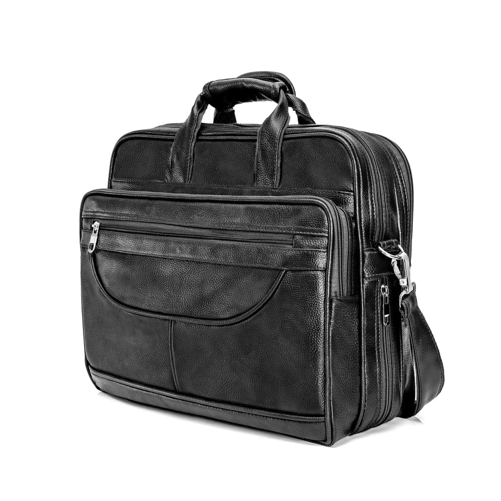Classic Black messenger bag detail