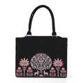 Majestic Tree of Life Embroidered Canvas Handbag
