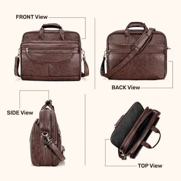 Coffee Brown messenger bag