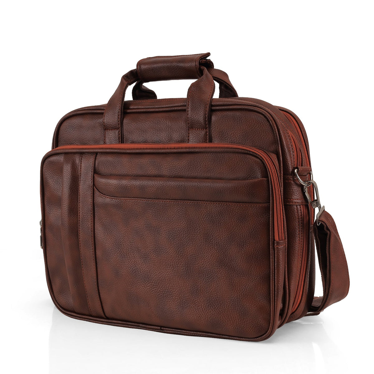 SHANKH Executive Laptop & Office Messenger Bag - Brown