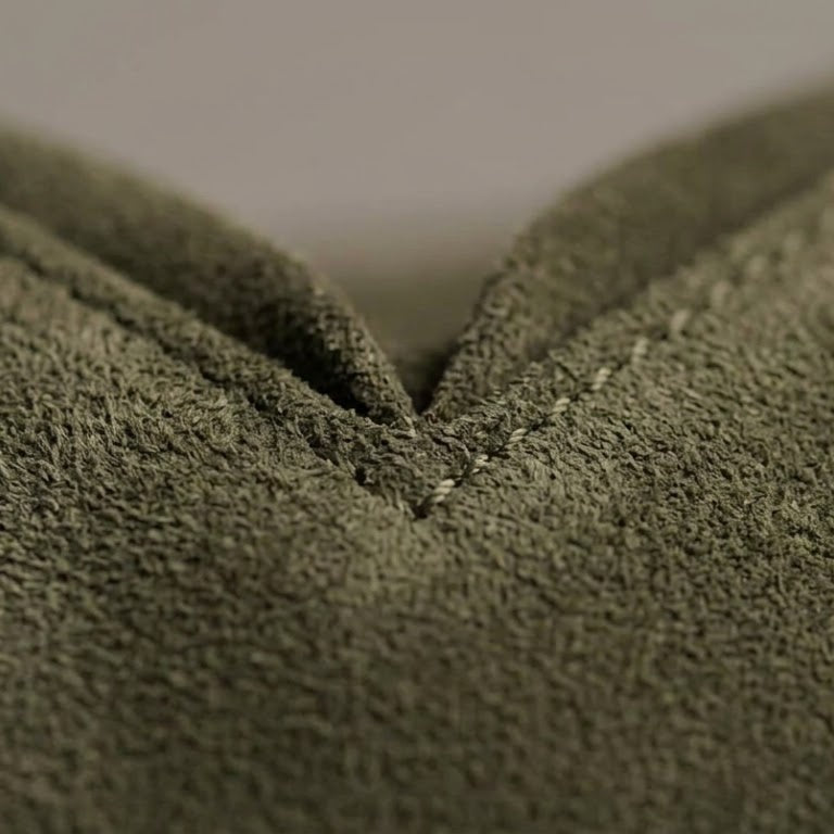 Olive Suede Hobo Bag